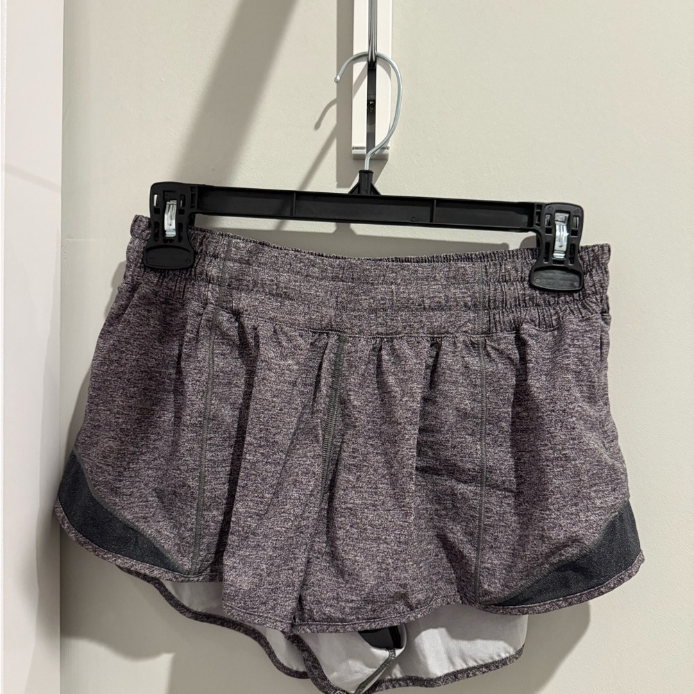 Lululemon Athletica Heathered Black Women's Hotty Hot Shorts